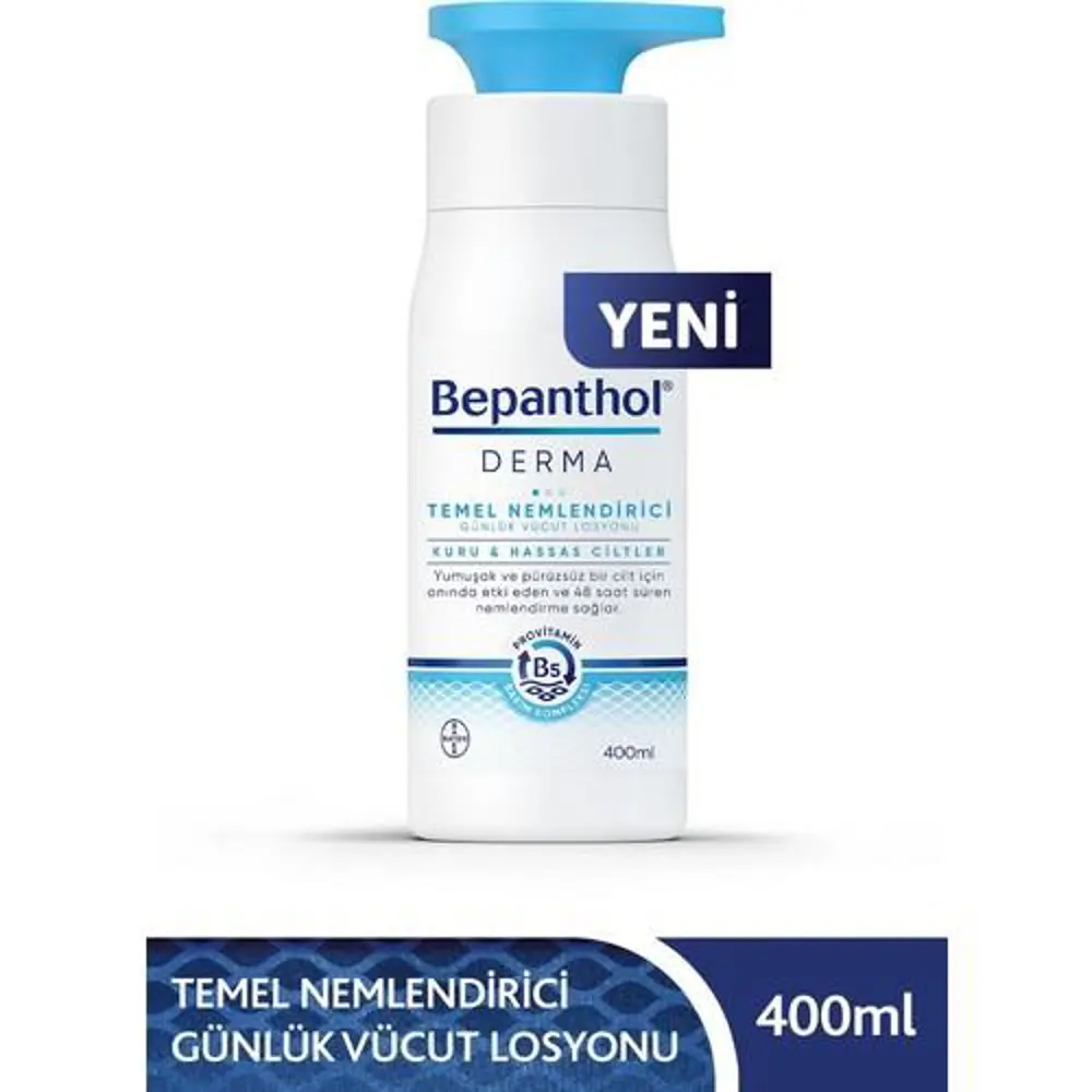Bepanthol Derma Temel Nemlendirici Günlük Vücut Losyonu 400 ml 86