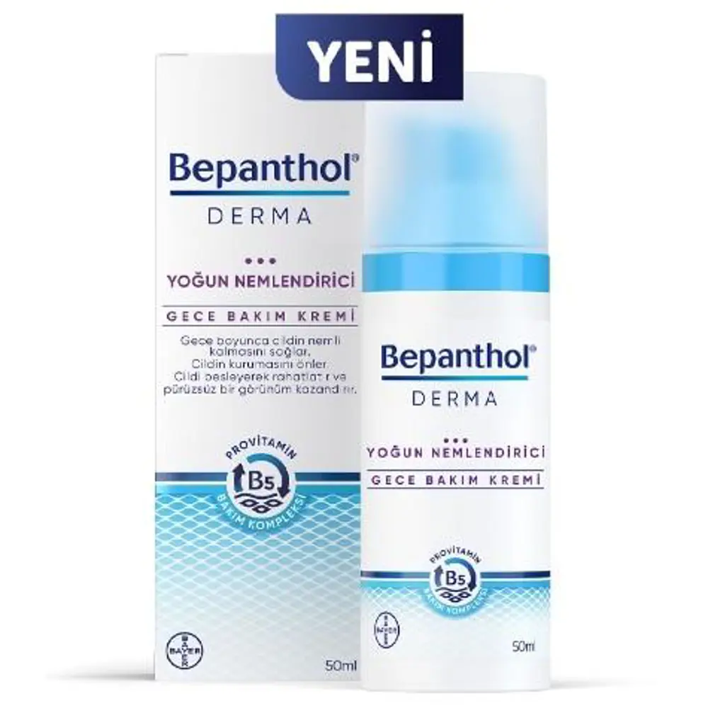 Bepanthol Derma Yoğun Nemlendirici Gece Bakım Kremi 50 ml 8699546