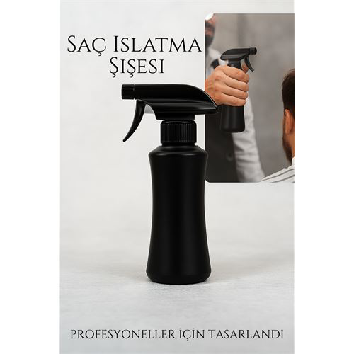Berber Kuaför Saç Islatma Şişesi 300 ml Valf Sistemli, Geniş Alan