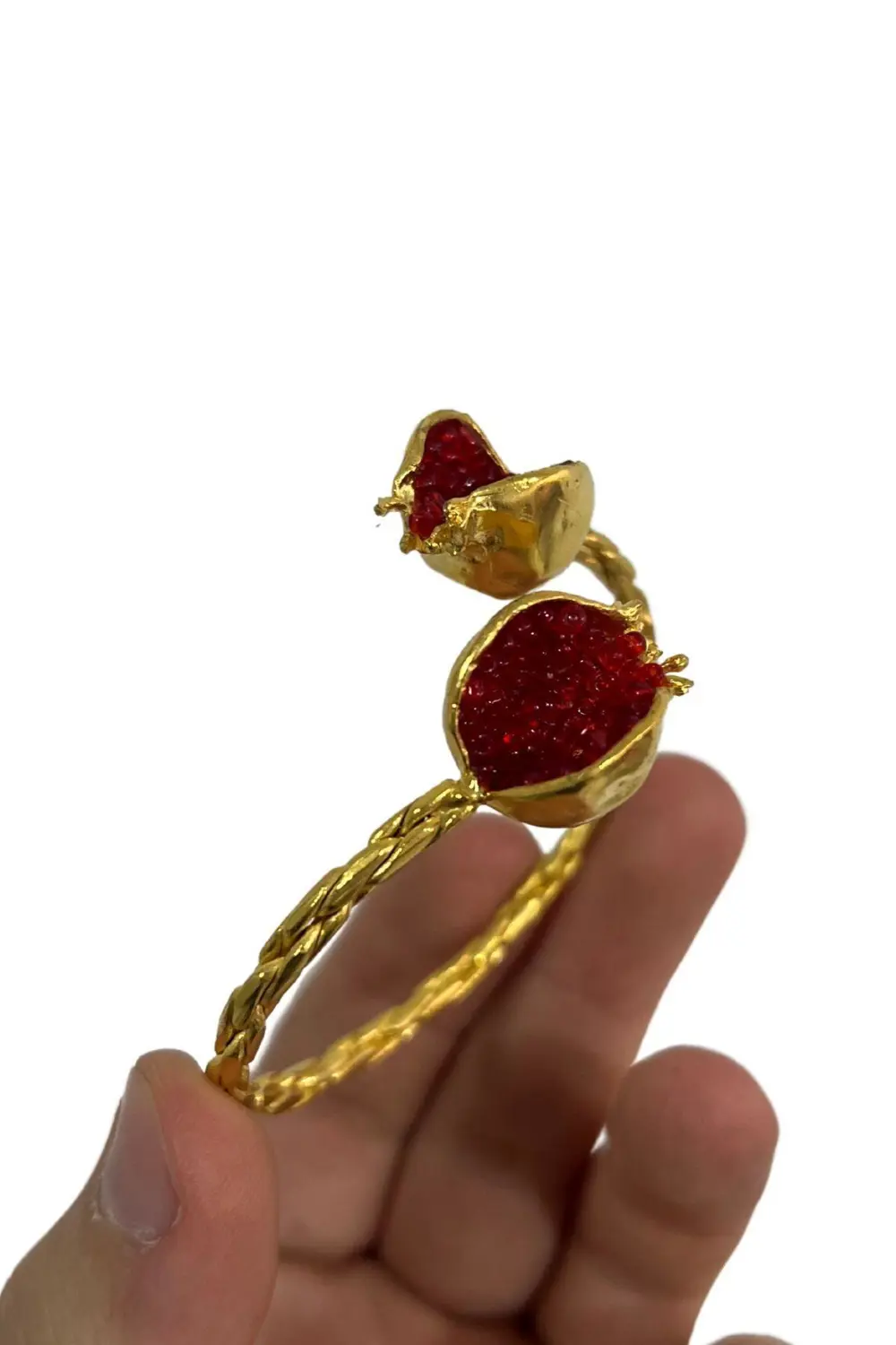 Bereket Serisi Kırmızı Kadın Nar Otantik Bileklik Bilezik