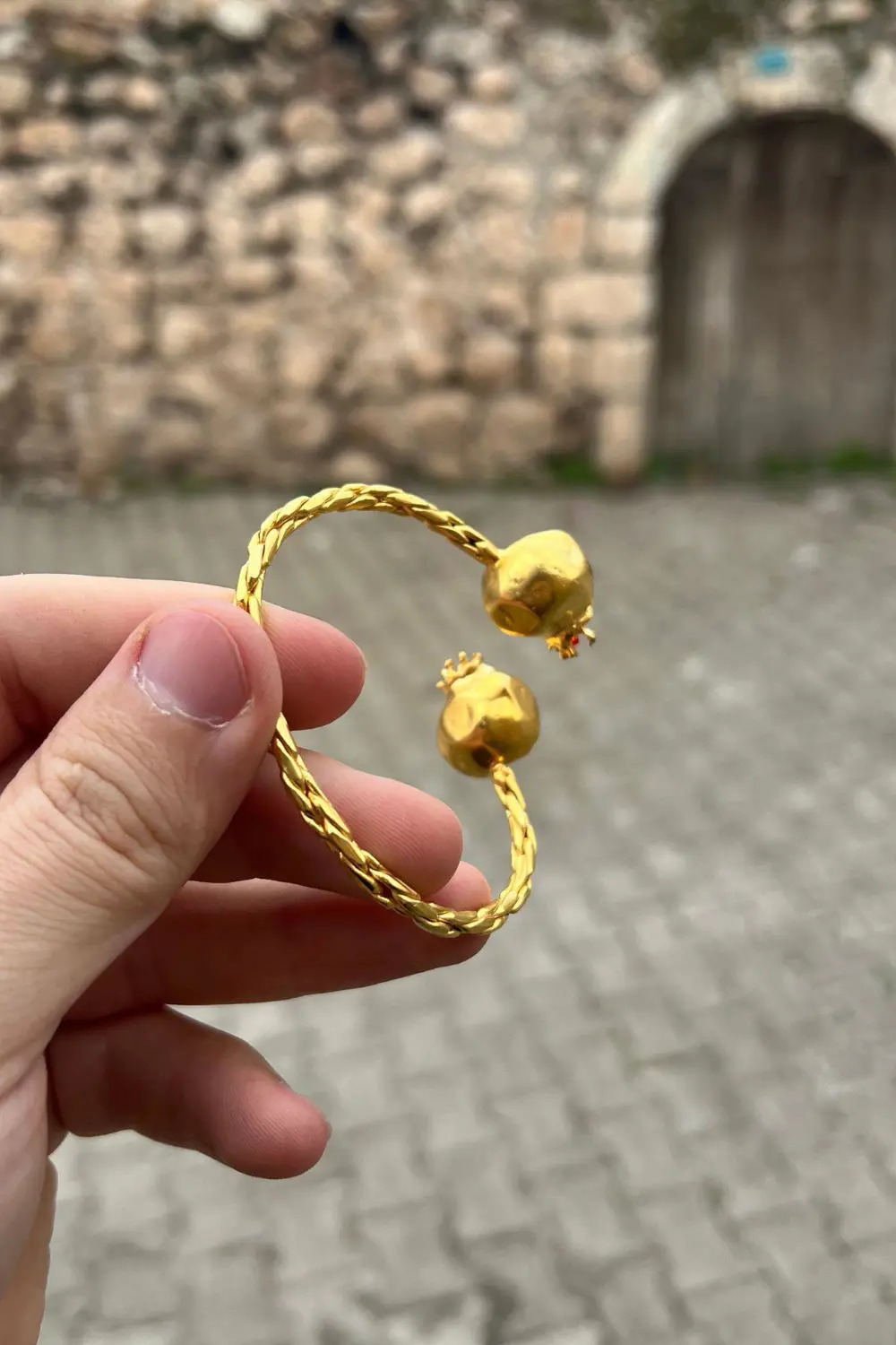 Bereket Serisi Kırmızı Kadın Nar Otantik Bileklik Bilezik