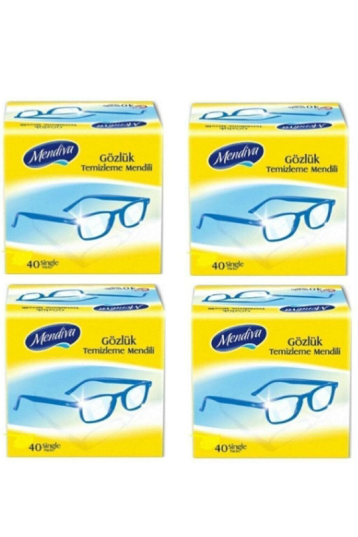 Berg - Kolonyalı Mendil Gözlük Temizleme Mendili 4kutu X 40 :160 