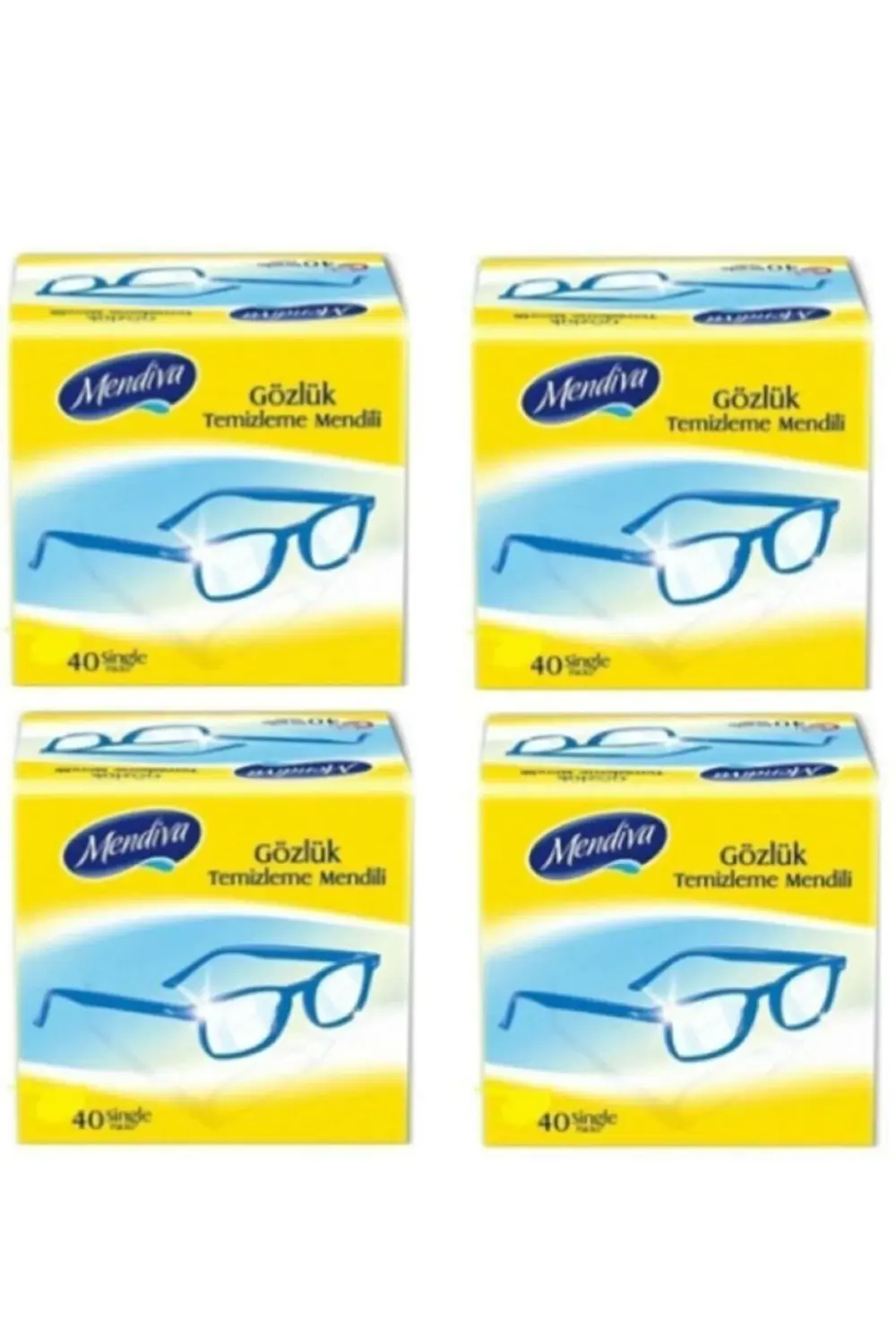 Berg - Kolonyalı Mendil Gözlük Temizleme Mendili 4kutu X 40 :160