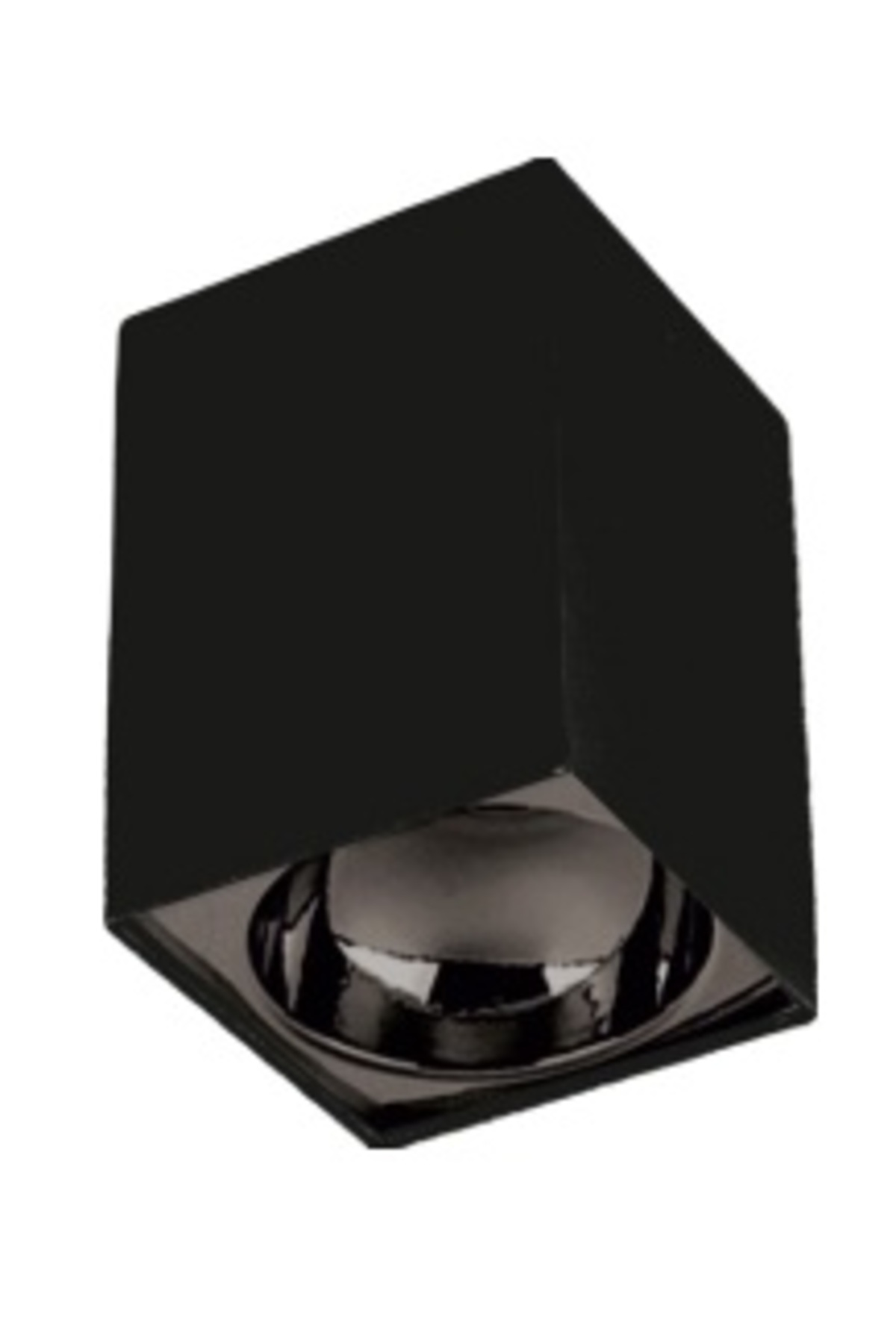 BERGAMA SIVA ÜSTÜ ARMATÜR (GU-10 ) KARE (SİYAH+PLATİN)