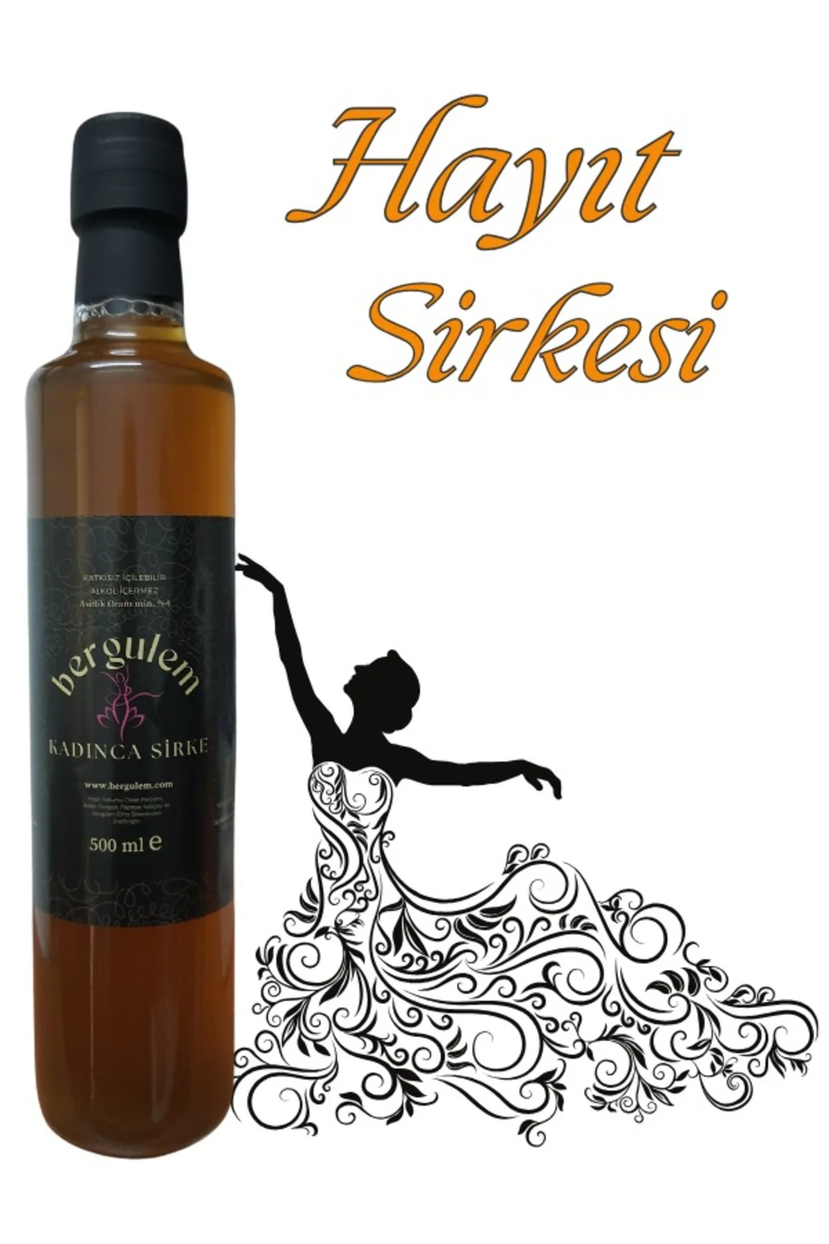bergulem Kadınca Hayıt Sirkesi 500 ml