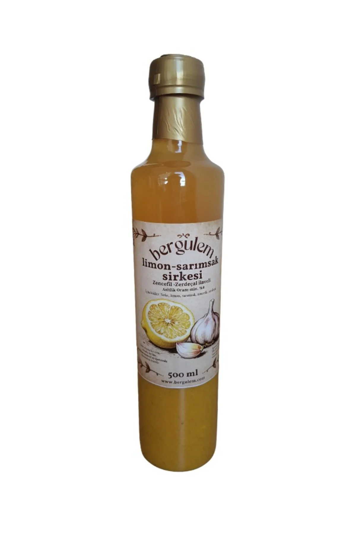 Bergulem Limon-Sarımsak Sirkesi 500 ml