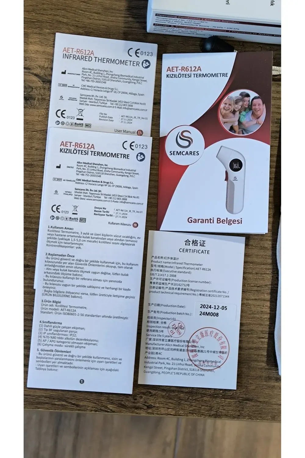 BERİS MEDİKAL-SEMCARES AET-R612A KIZILÖTESİ ATEŞ ÖLÇER