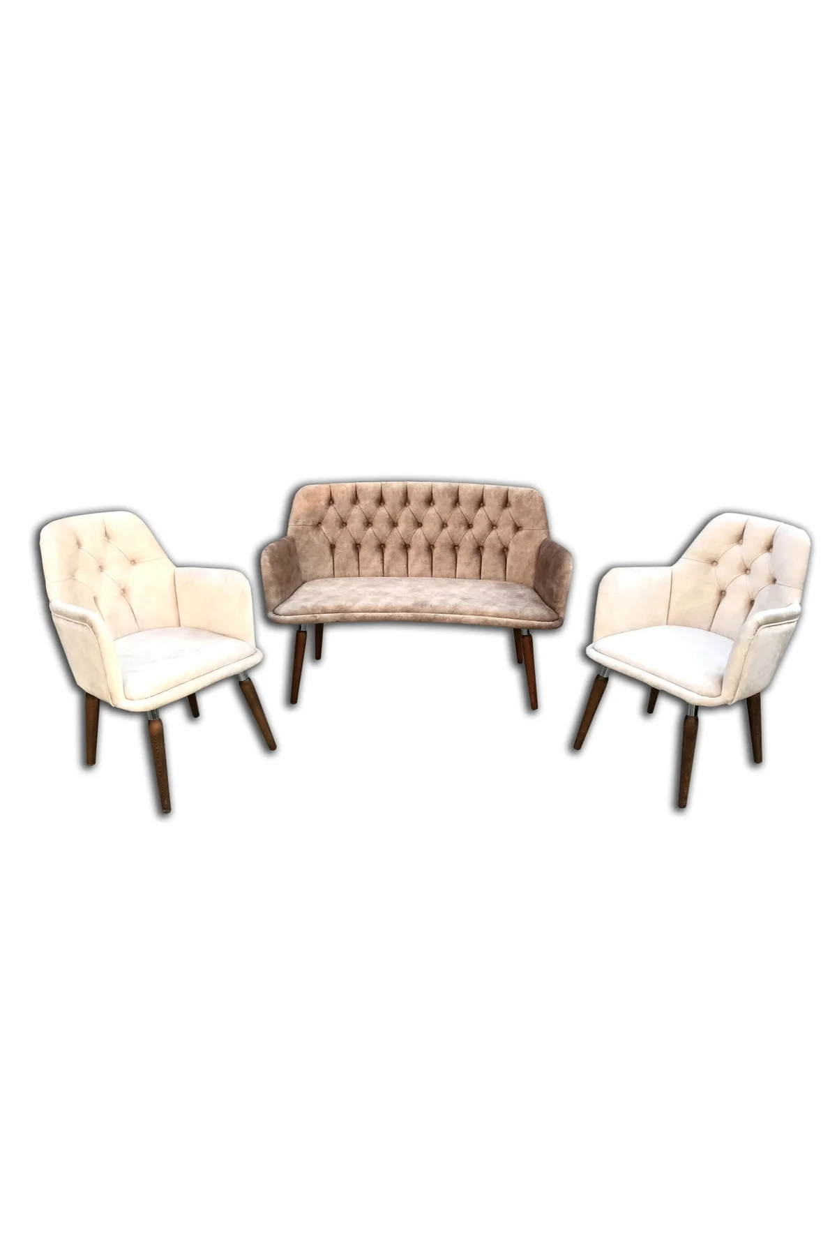 Berjer 12492 ÇAY SET Kayın Metal Beyaz Kapitone Babyface Kumaş Chester El Yapım Berjer 12492 ÇAY SET Kayın Metal Beyaz Kapitone Babyface Kumaş Chester El Yapım - Görsel 2