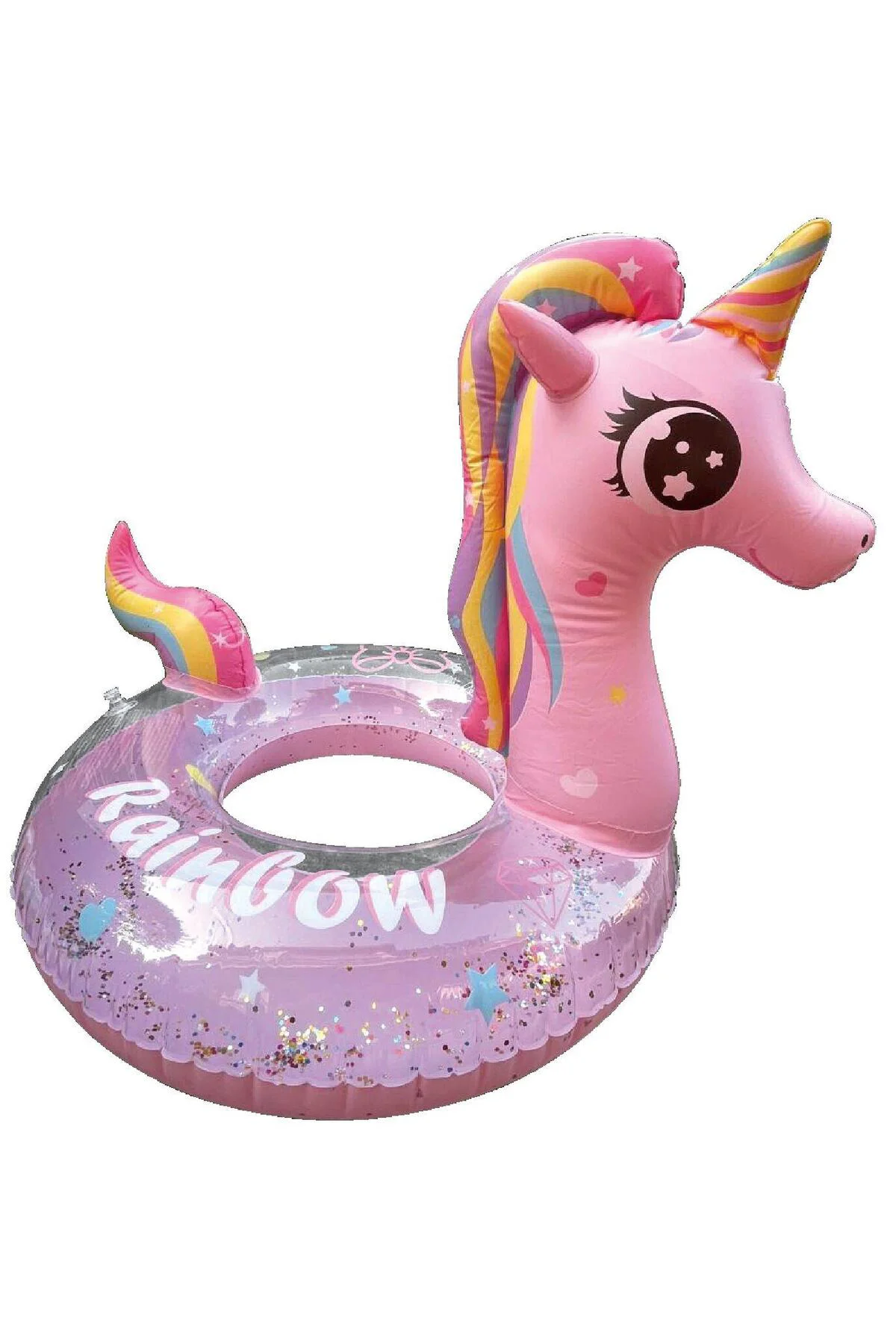 Bermuda Unikorn Figürlü Simli Simit 65 cm 2410053 Pembe Bermuda Unikorn Figürlü Simli Simit 65 cm 2410053 Pembe