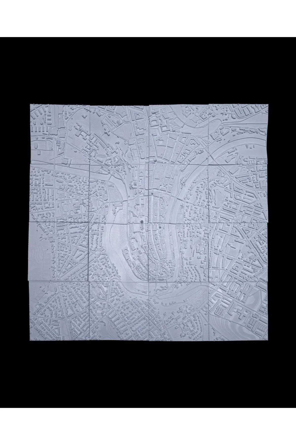Bern Üç Boyutlu Şehir Silüeti Dekoratif Minimalist Duvar Tablosu İsviçre Bern Tablo 15CM