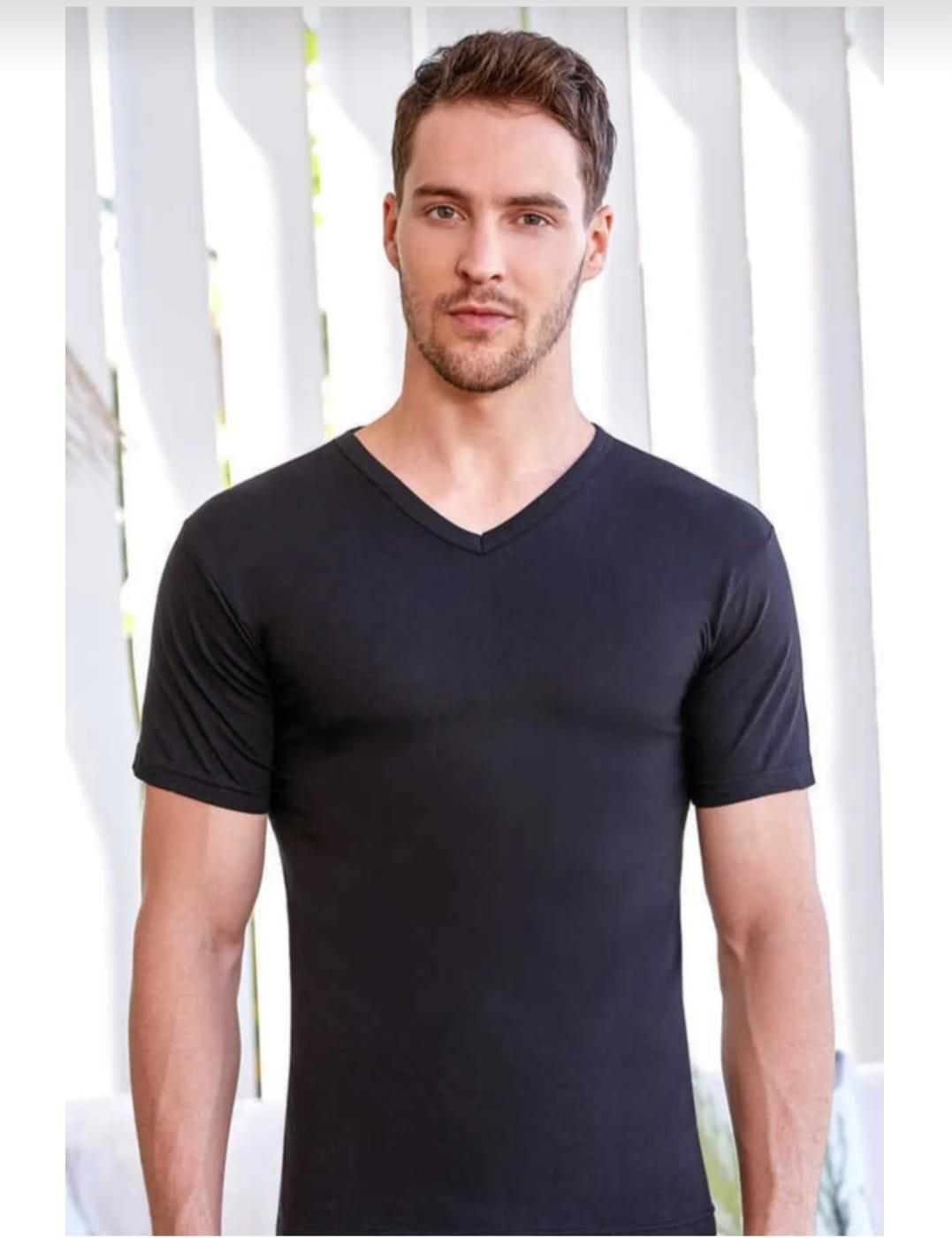 BERRAK 1006 ERKEK KISA KOL V YAKA ATLET 3 ADET