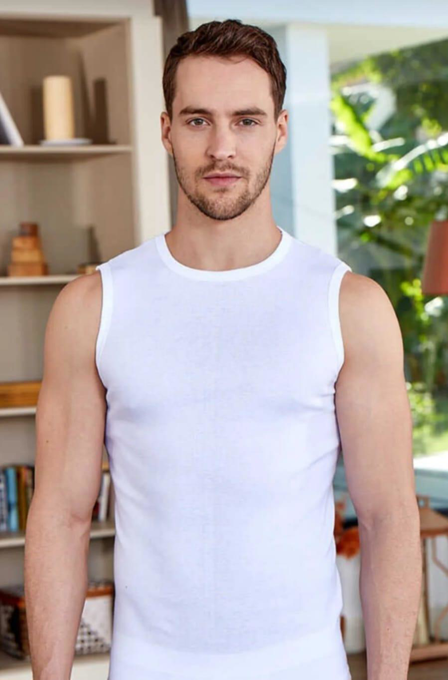 Berrak  1012 Erkek Ribana Kolsuz Atlet Tekli