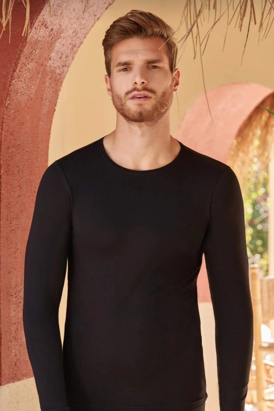 BERRAK 1025 ERKEK ELASTAN UZUN KOL BİSİKLET YAKA ATLET 10 ADET