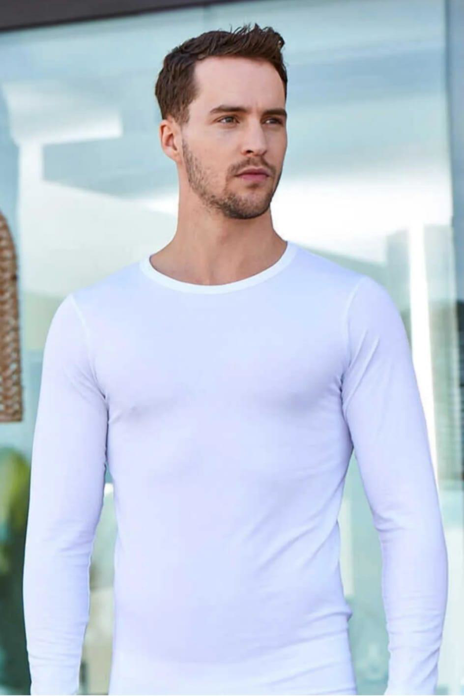 BERRAK 1025 ERKEK ELASTAN UZUN KOL BİSİKLET YAKA ATLET 12 ADET