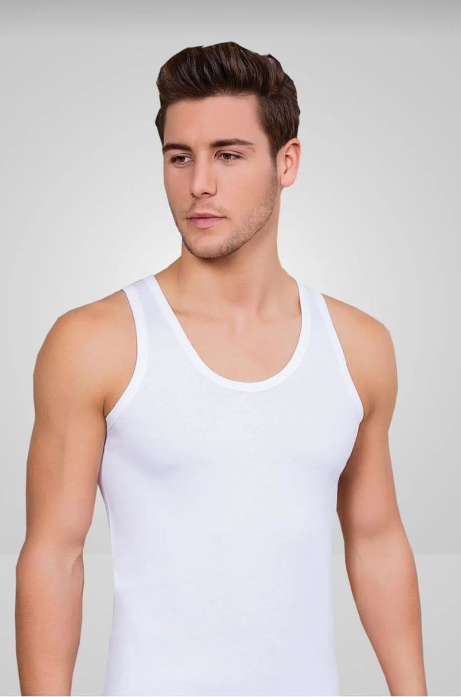 BERRAK 1029 ERKEK SÜPREM LİKRALI SPORCU ATLET 6 ADET