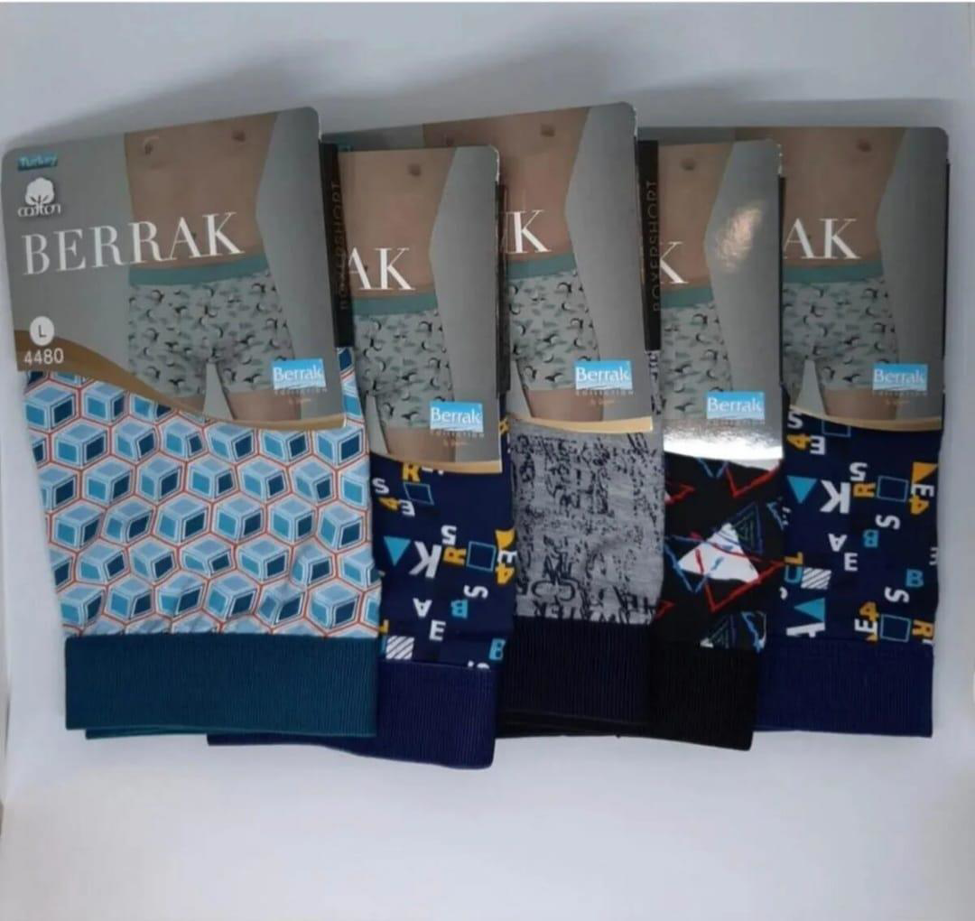 BERRAK 4480 ERKEK PENYE DESENLİ LİKRALI BOXER 6 ADET BERRAK 4480 ERKEK PENYE DESENLİ LİKRALI BOXER 6 ADET
