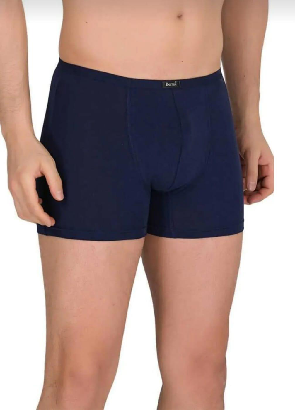 BERRAK 4488 ERKEK MODAL İNCE KEMER LASTİKLİ BOXER TEKLİ