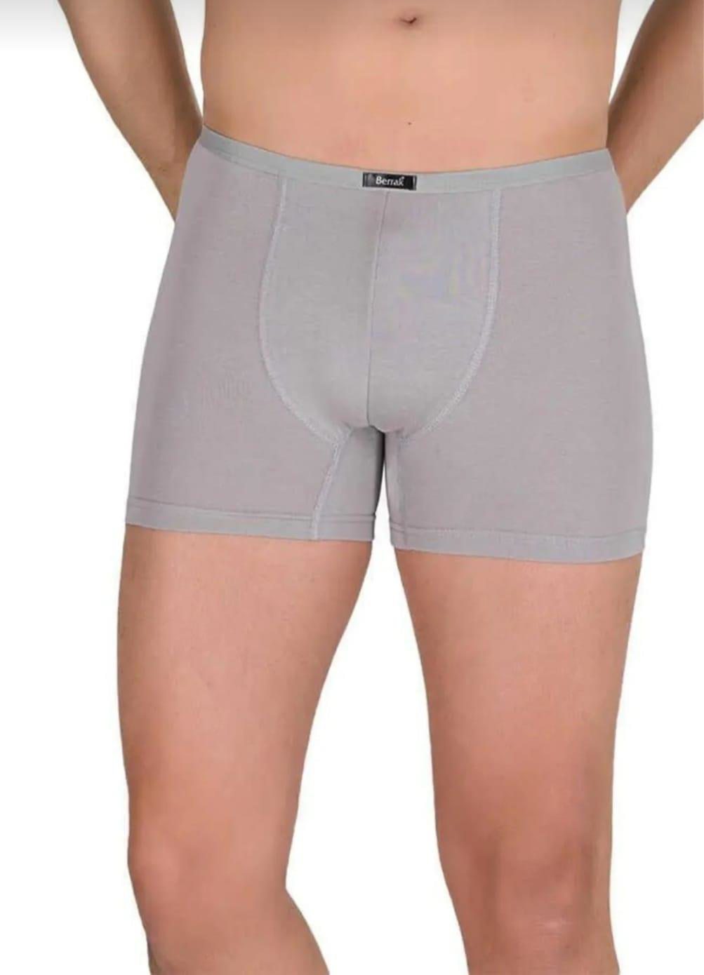 BERRAK 4488 ERKEK MODAL İNCE KEMER LASTİKLİ BOXER TEKLİ