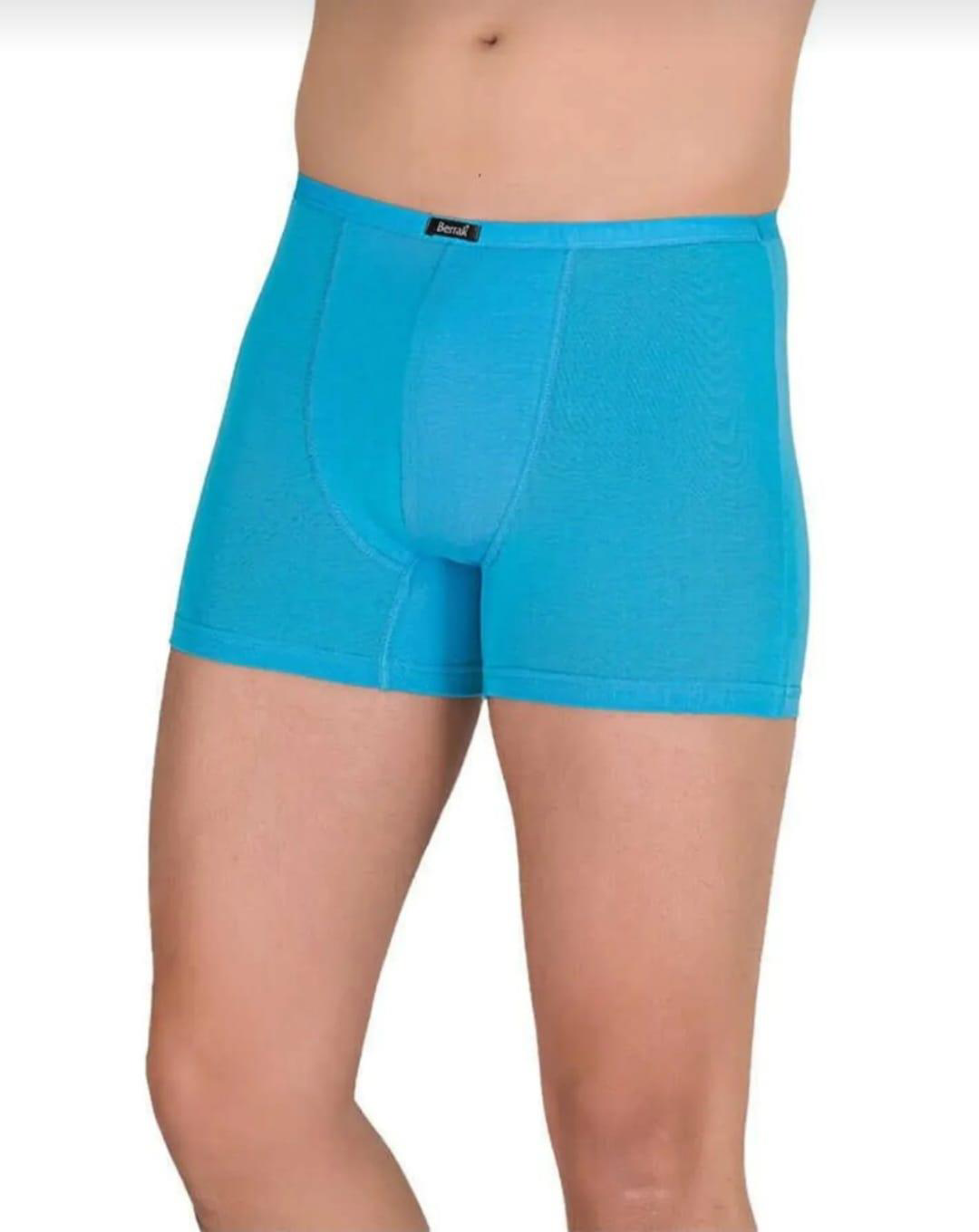 BERRAK 4488 ERKEK MODAL İNCE KEMER LASTİKLİ BOXER TEKLİ