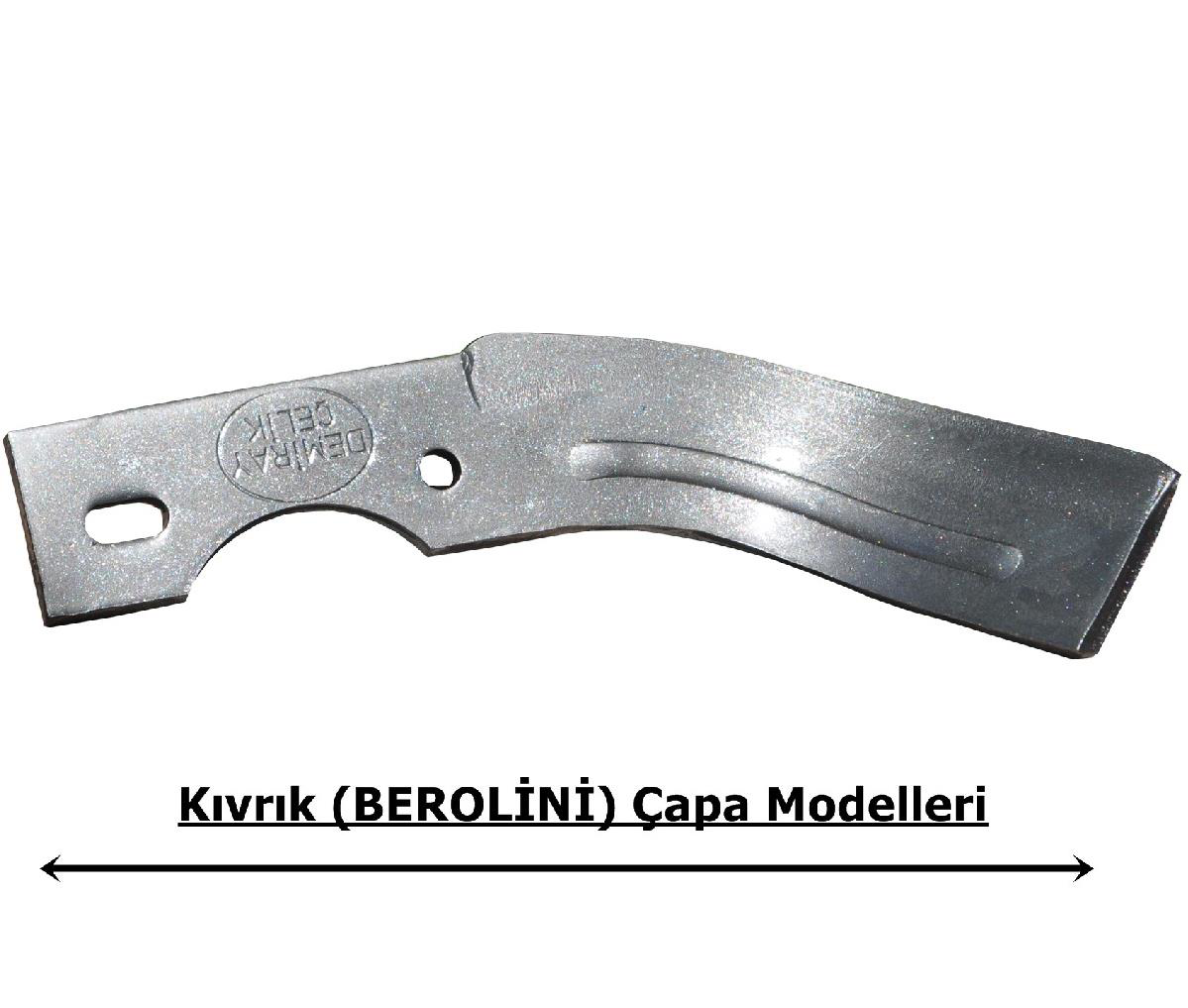 Bertolini 215 Federli Süper Çelik Çapa Bıçağı 24 Adet