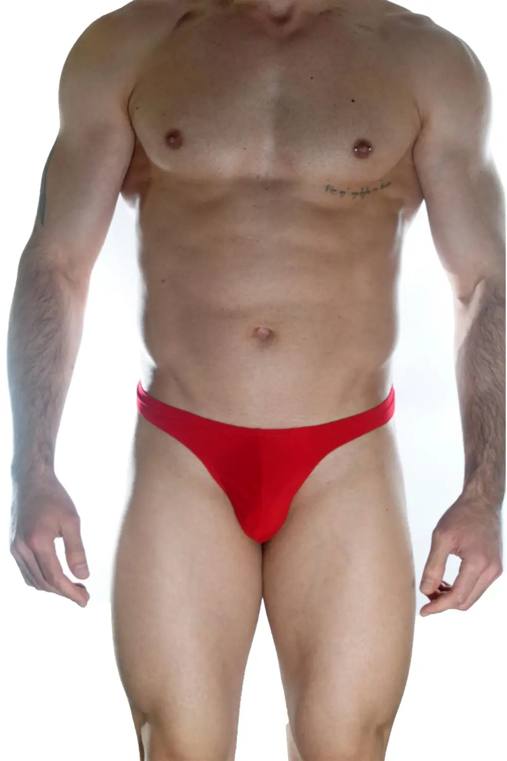 Beruflic Erkek Arkası Metalli Kırmızı Tanga Çamaşır