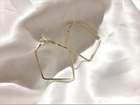 BEŞGEN GEOMETRİK ŞEKİL ARKASI KAPALI HALKA KÜPE-HKGEŞE15