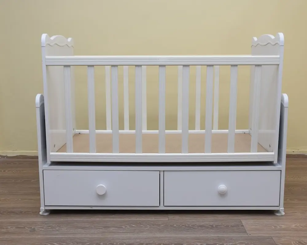 Beşik Bebek 12663 Sallanır Parlak beyaz 60*100 sağlığa zarar verm