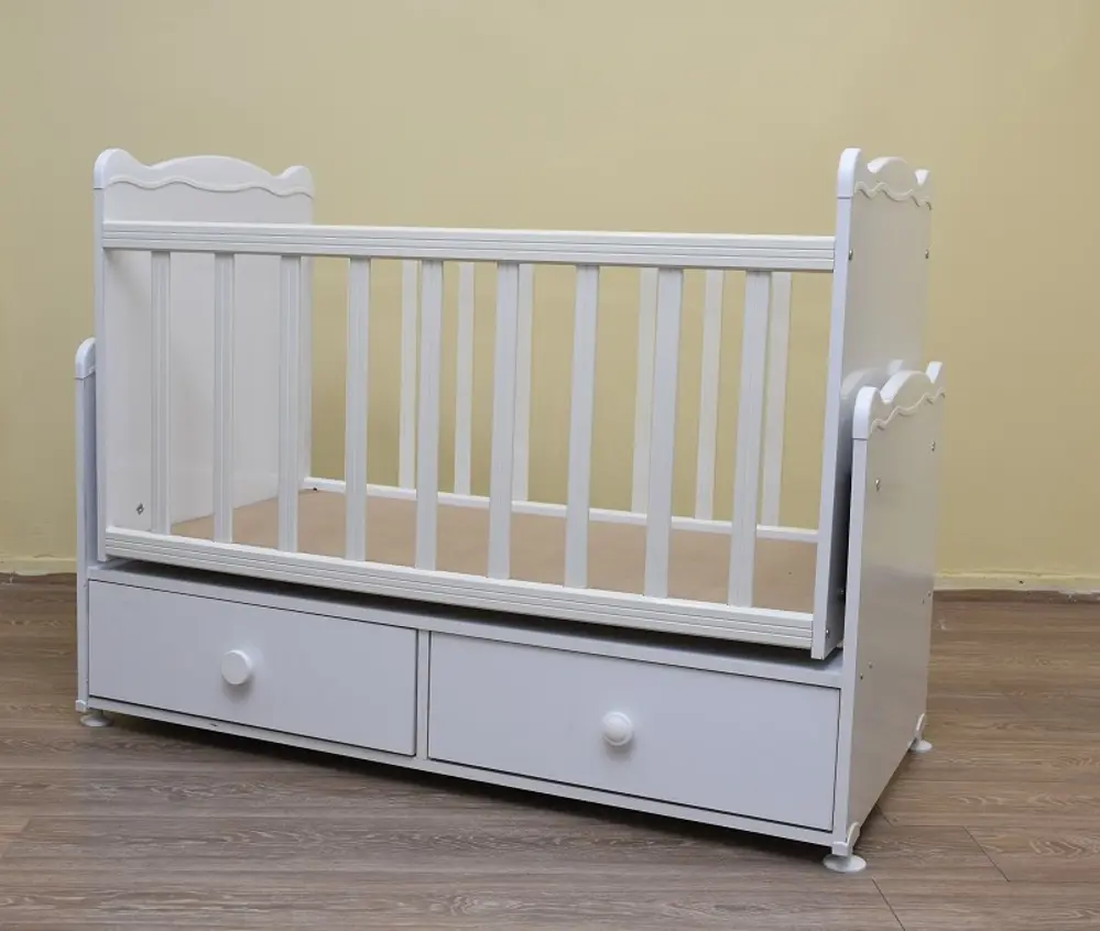 Beşik Bebek 12663 Sallanır Parlak beyaz 60*100 sağlığa zarar verm