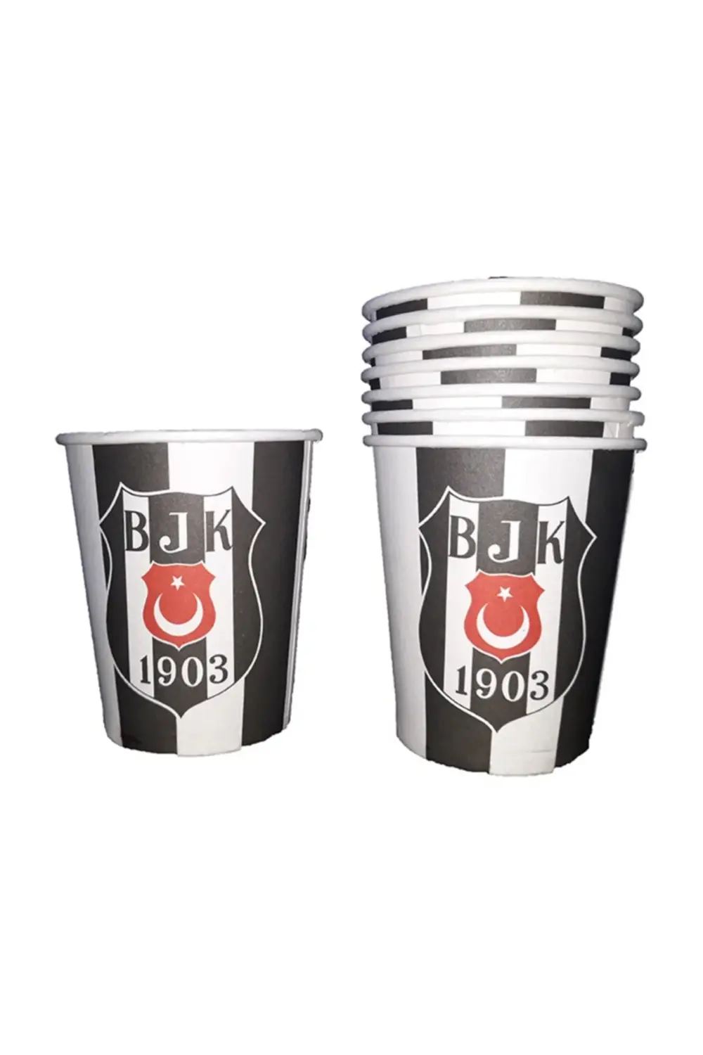 Beşiktaş Baskılı Karton Bardak 8 Adet