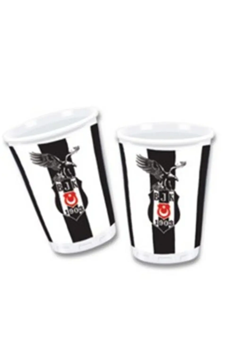Beşiktaş Temalı Karton Bardak 8 Adet
