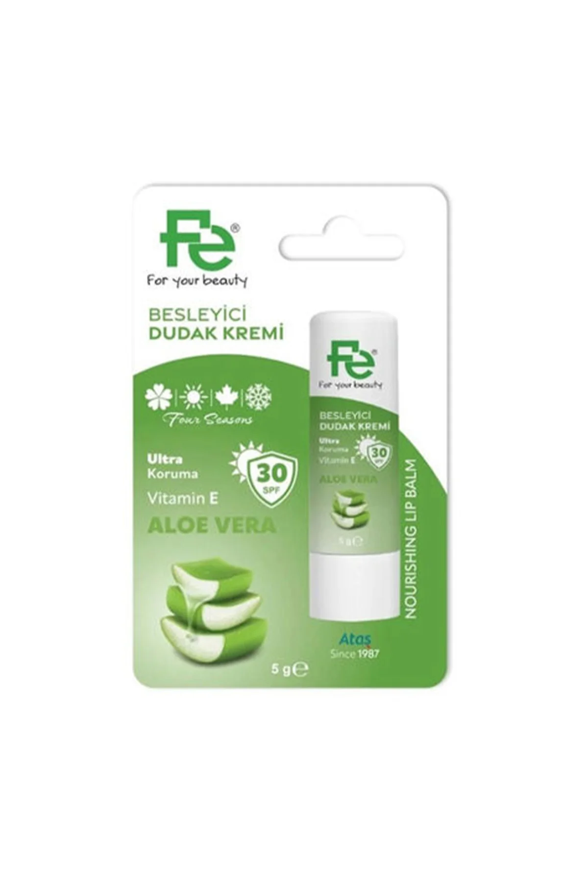 Besleyici Dudak Kremi SPF30 Aloe Vera 5gr