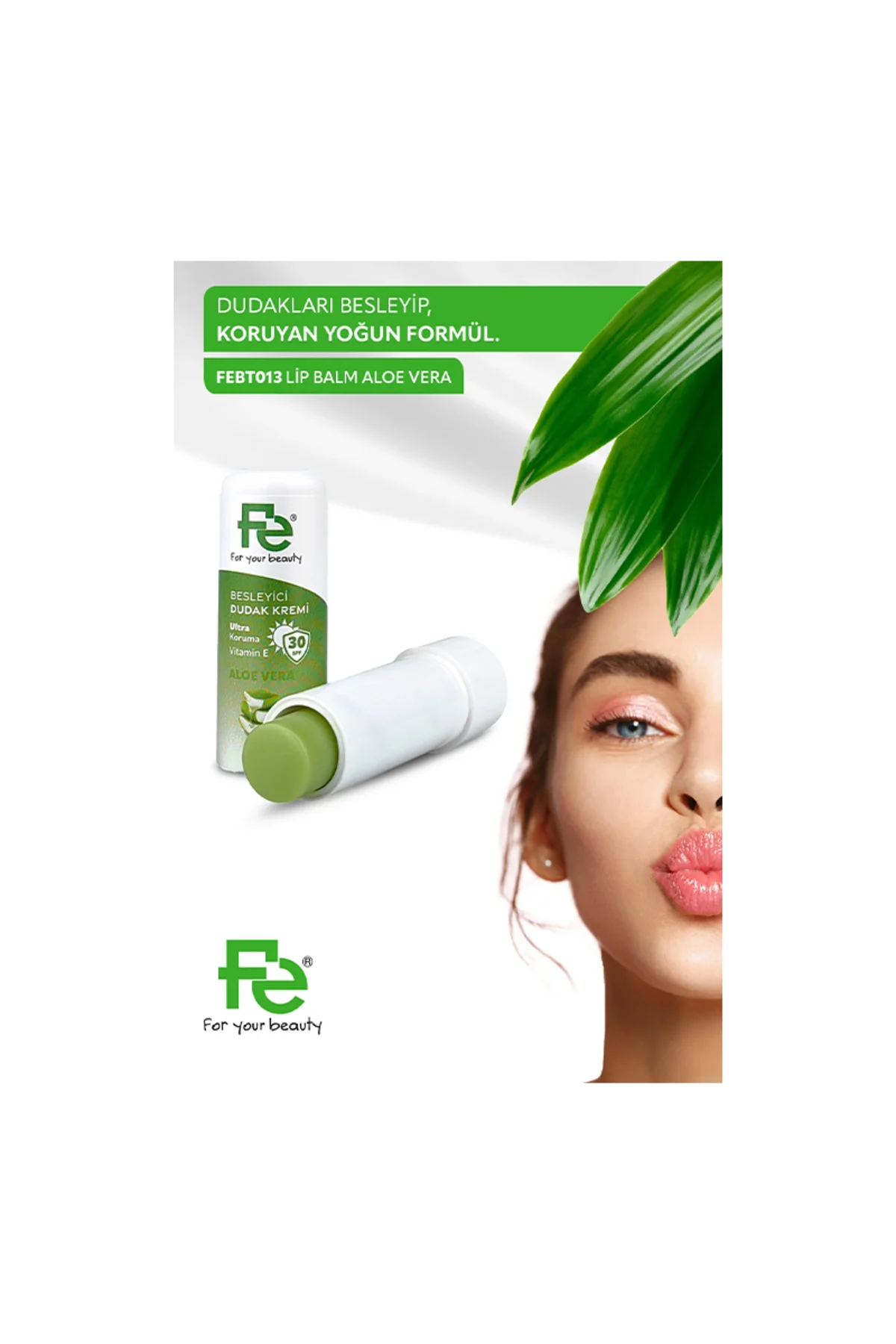 Besleyici Dudak Kremi SPF30 Aloe Vera 5gr