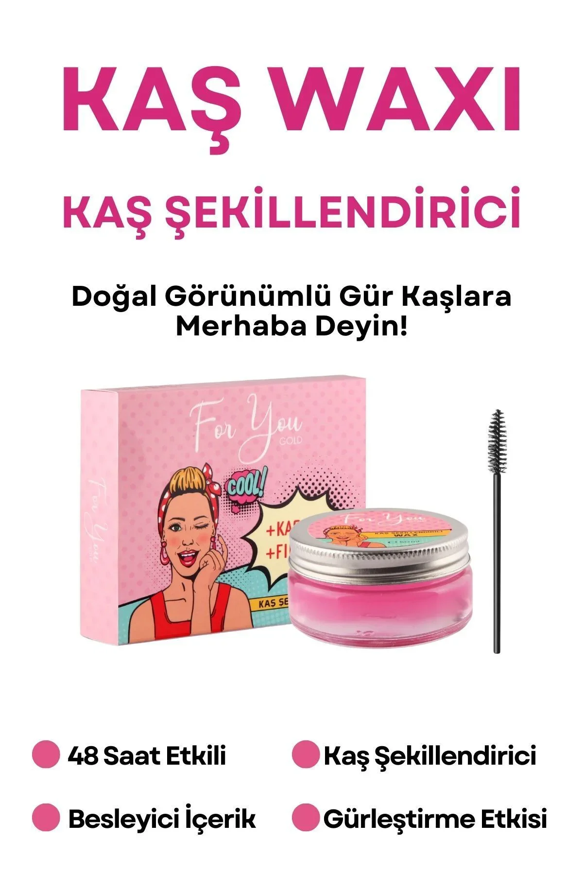 Besleyici Kaş Şekillendirici& Sabitleyici Wax (EYEBROWN SHAPER WAX) 50 ml - Görsel 2