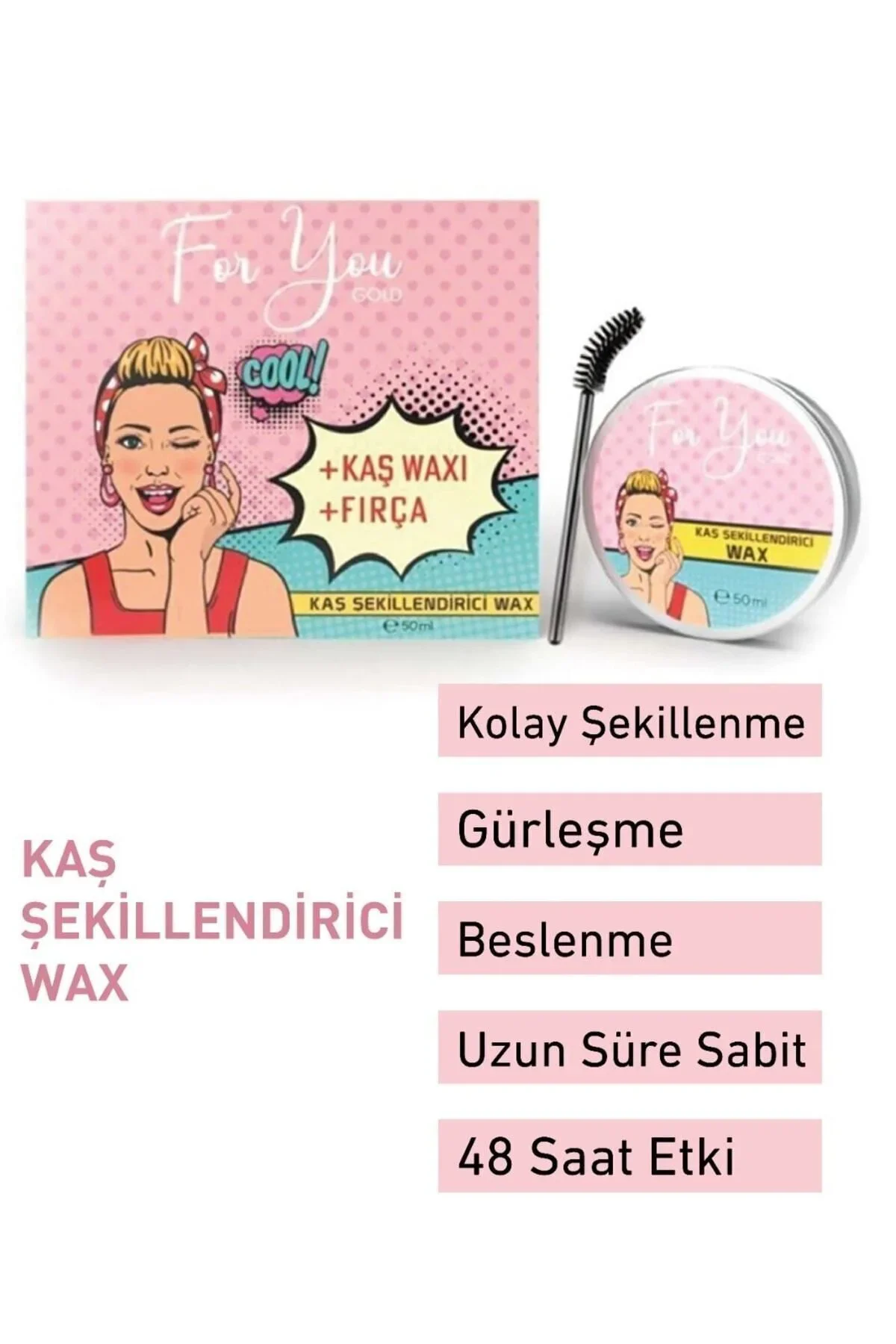 Besleyici Kaş Şekillendirici& Sabitleyici Wax (EYEBROWN SHAPER WAX) 50 ml - Görsel 5