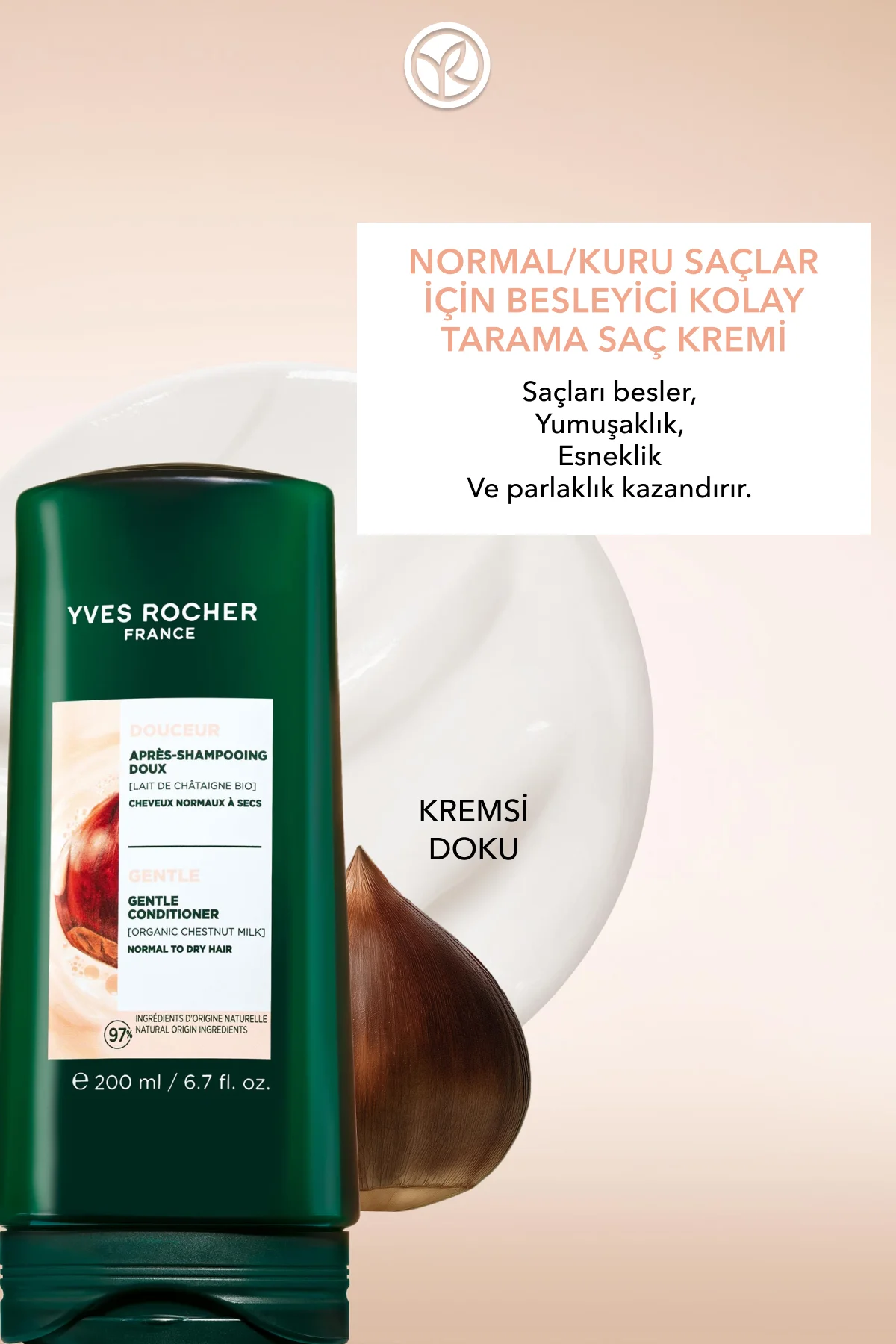 Besleyici Kolay Tarama Saç Kremi - Normal / Kuru Saçlar / Douceur