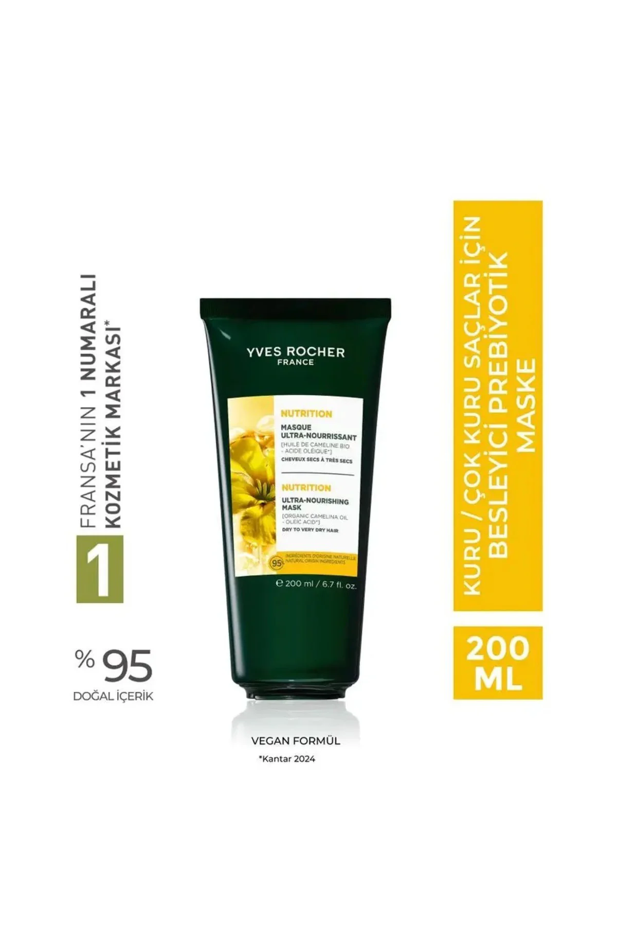 Besleyici Prebiyotik Maske - Kuru ve Çok Kuru Saçlar / Nutrition 