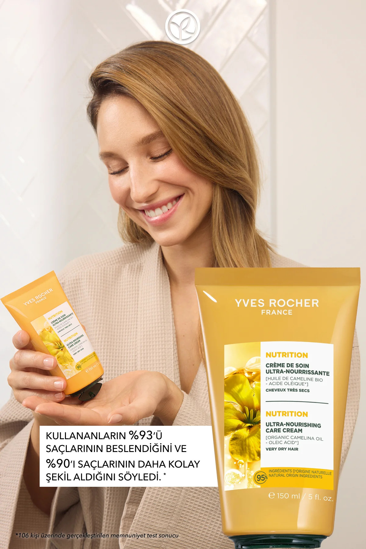 Besleyici/Şekillendirici Bakım Kremi - Kuru Çok Kuru Saçlar / Nut