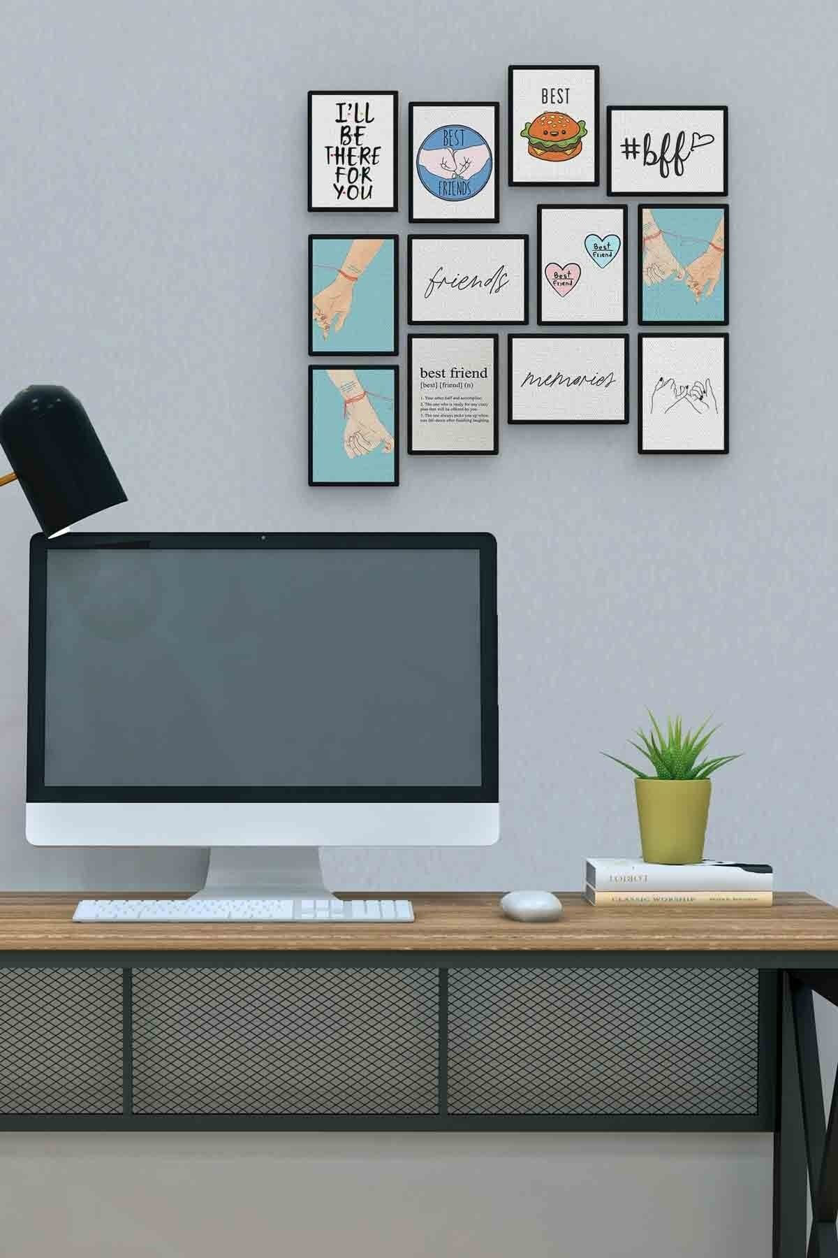 Best Friend 12 Parça Mdf (ahşap) Tablo Ofis Boyu 