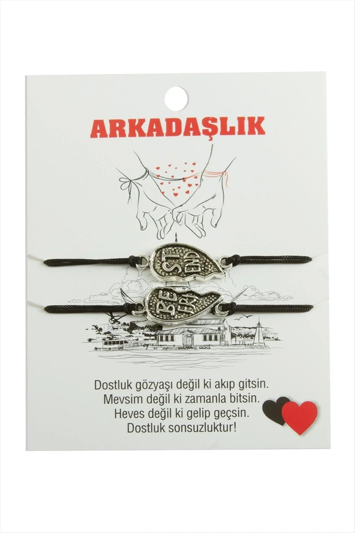 Best Friends Arkadaş Deri Bileklik