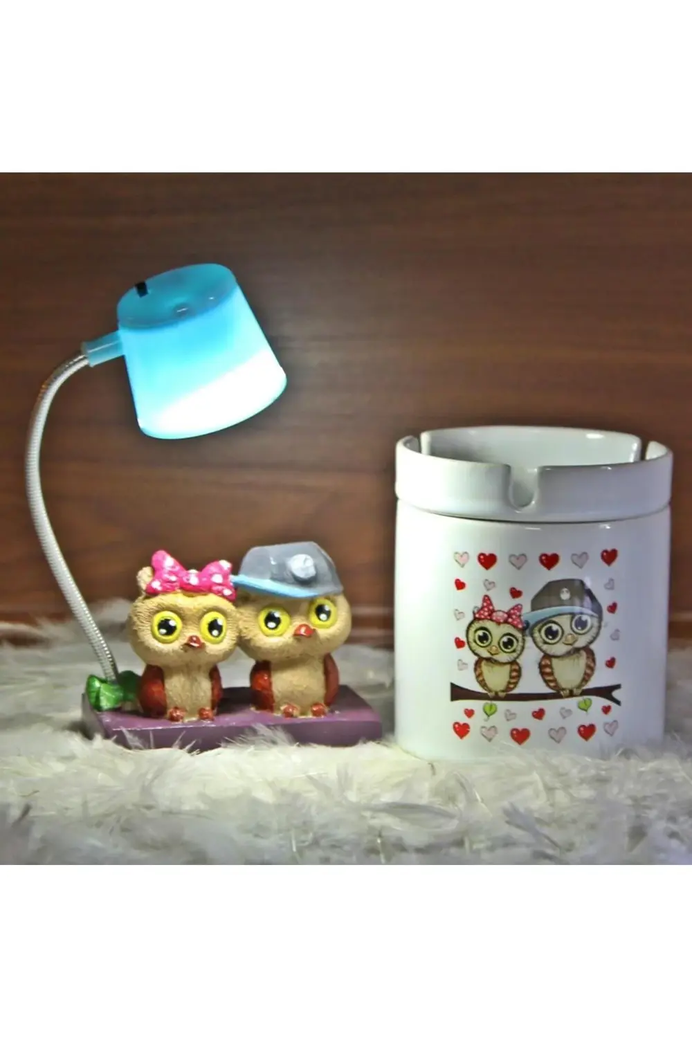 Best Friends Baykuş Puf Yastık Baykuş Seramik Küllük Best Friends