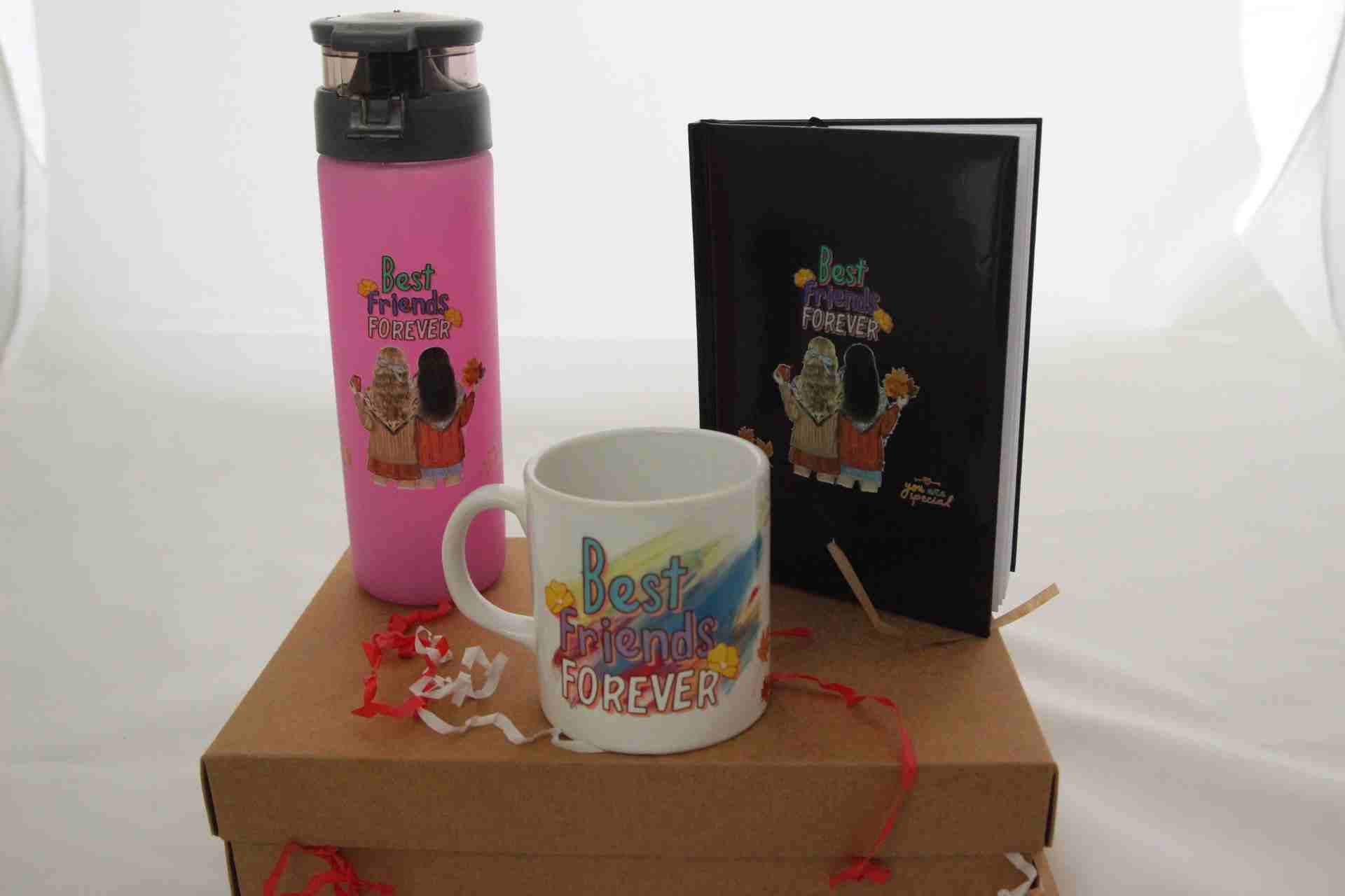 İhtiyaçavm Best Friends Hediye Seti - Termos, Kupa Bardak Ve Best Friends Defter Hediye Kutusu