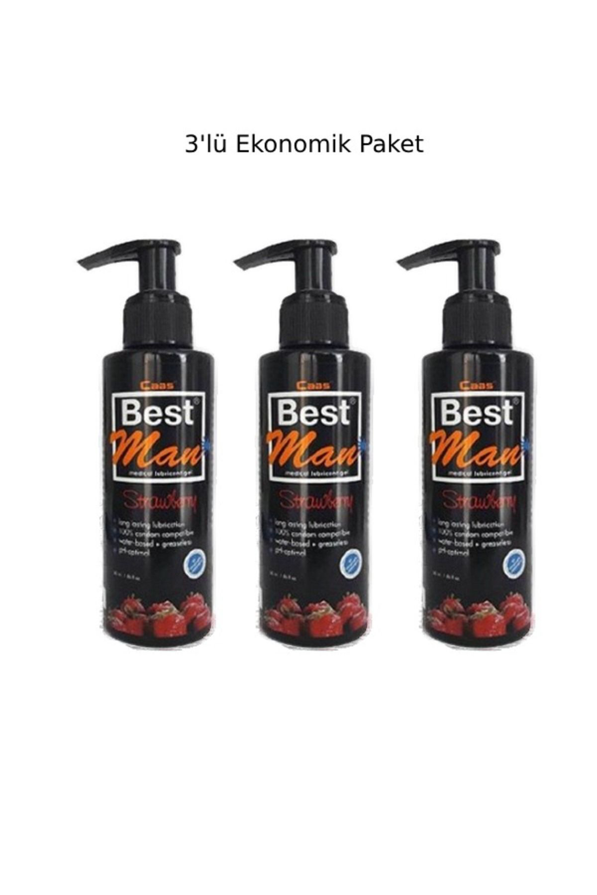 Bestman Çilek Aromalı Anal/vajinal Kullanıma Uygun Su Bazlı Kayga