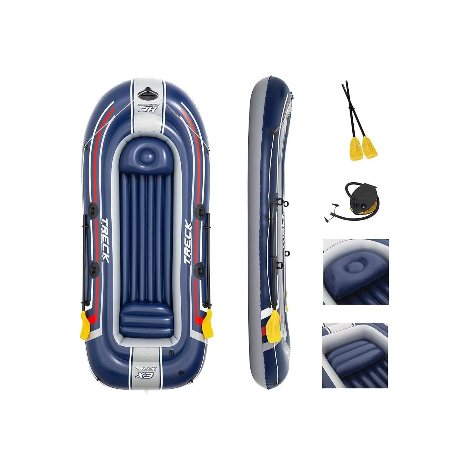 Bestway Hydro Force Treck X3 3+1 Kişilik Bot 61110 Bestway Hydro Force Treck X3 3+1 Kişilik Bot 61110