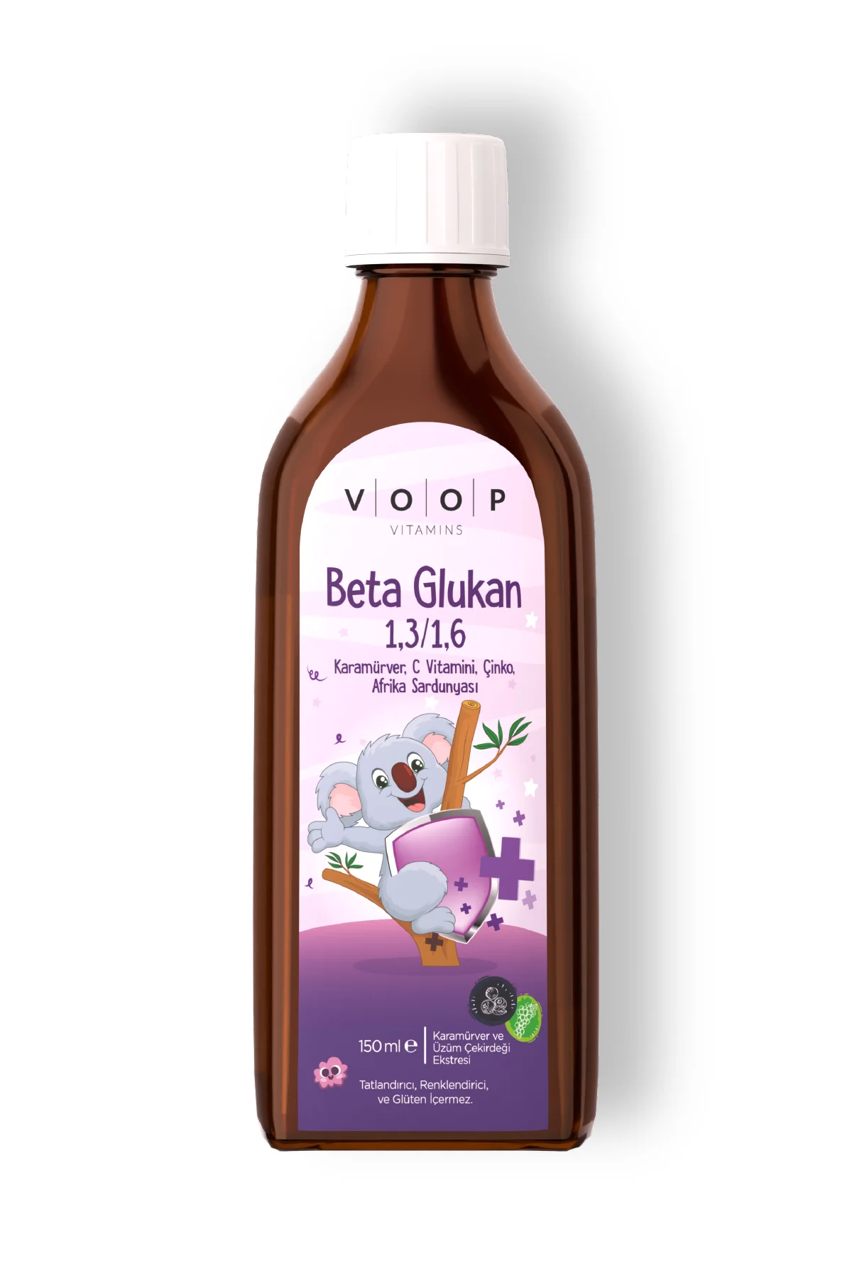Beta Glukan 1,3/1,6 Kara Mürver, Vitamin C, Çinko Şurup 150 ml Fiyatı, Yorumları ve Özellikleri