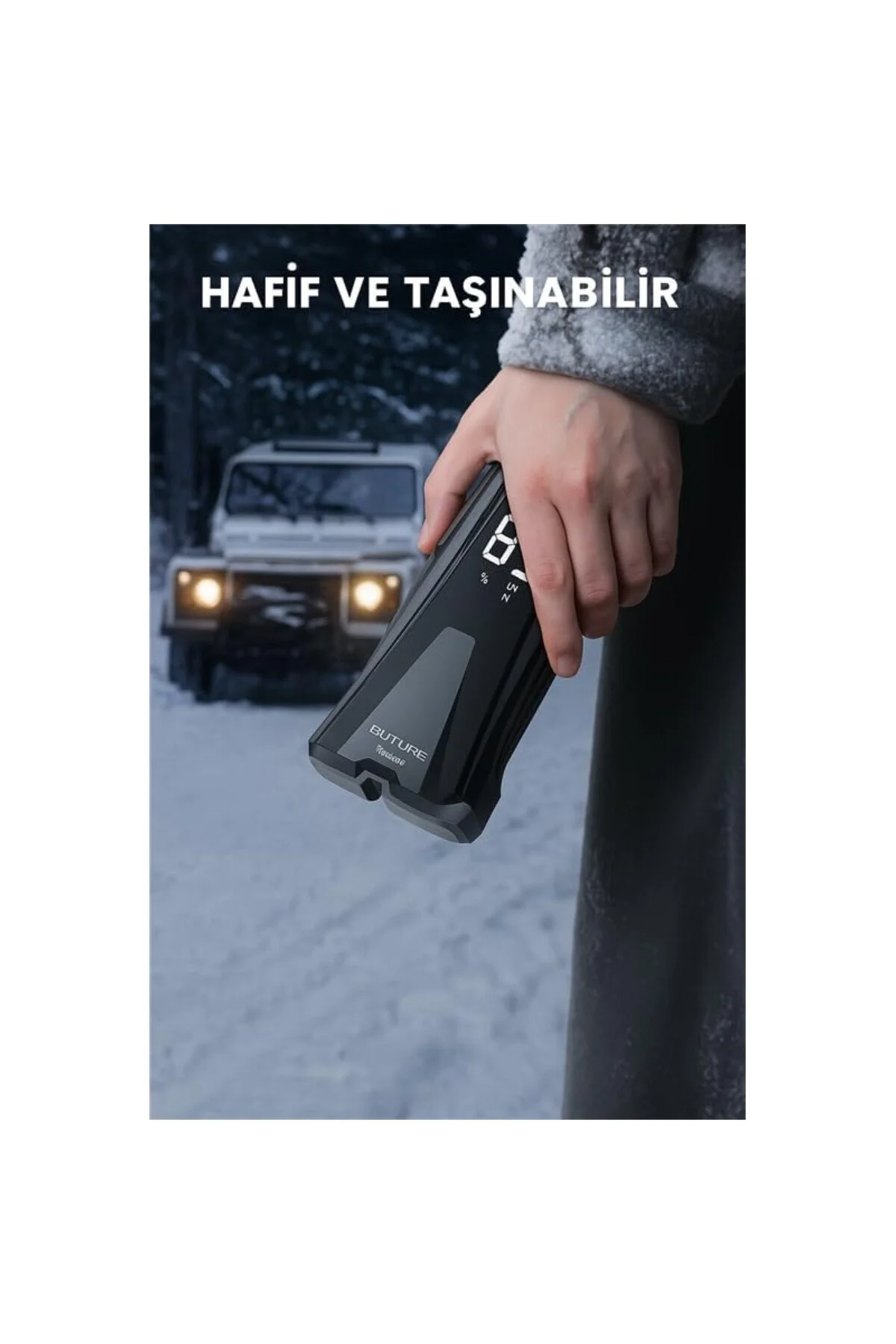 BETA02 2500A 21800mah Taşınabilir Akü Takviye Kiti (Çanta + Led L