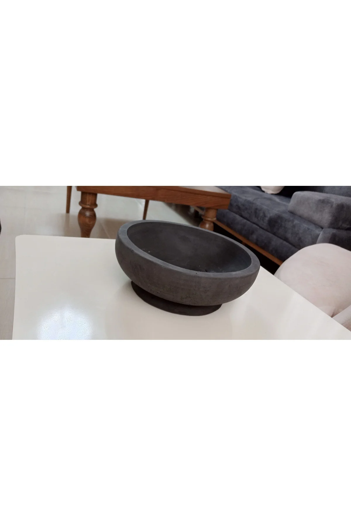 Beton Bonsai Saksısı siyah çift taban Beton Bonsai Saksısı siyah çift taban - Görsel 8