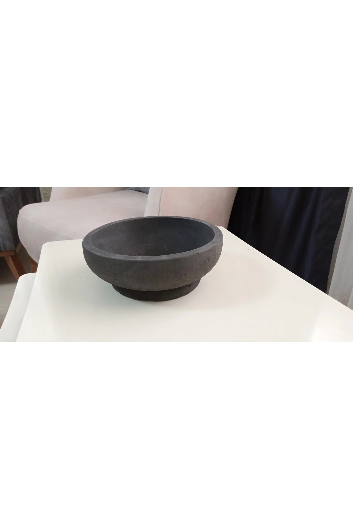 Beton Bonsai Saksısı siyah çift taban Beton Bonsai Saksısı siyah çift taban - Görsel 4