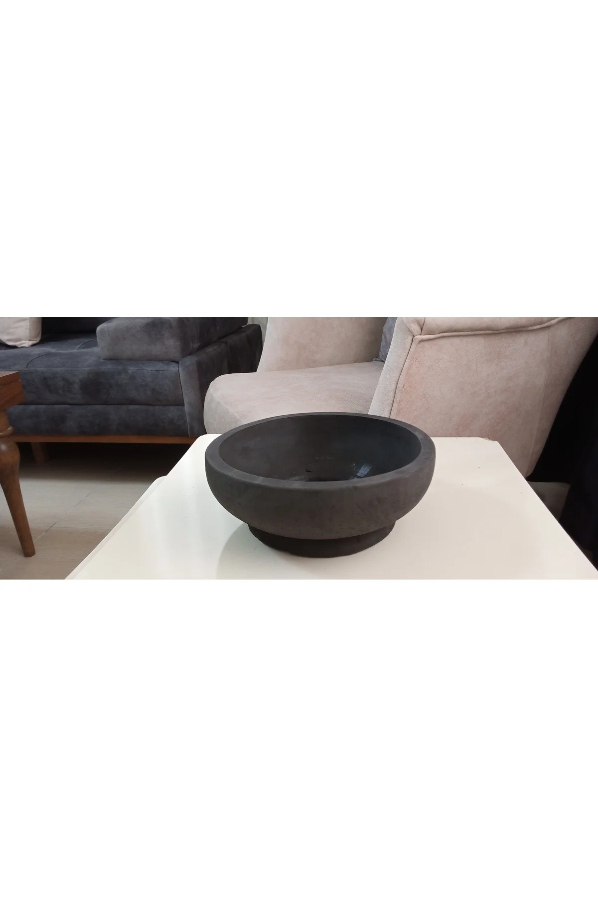 Beton Bonsai Saksısı siyah çift taban Beton Bonsai Saksısı siyah çift taban - Görsel 11