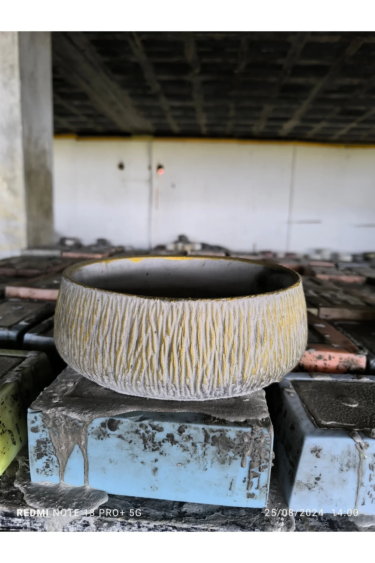Beton orkide bonsai ve aranjman saksısı