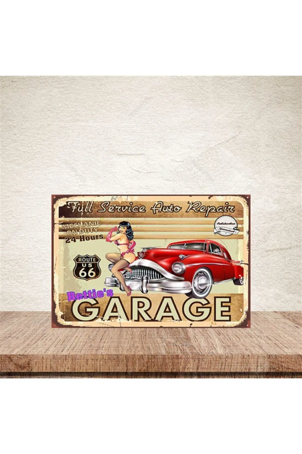 Betties Grage 20-30 Cm Retro Ahşap Poster